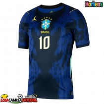 Camisa de Futebol Brasil Vinicius Junior #10 Equipamento Secundário Mundo 2026 Manga Curta